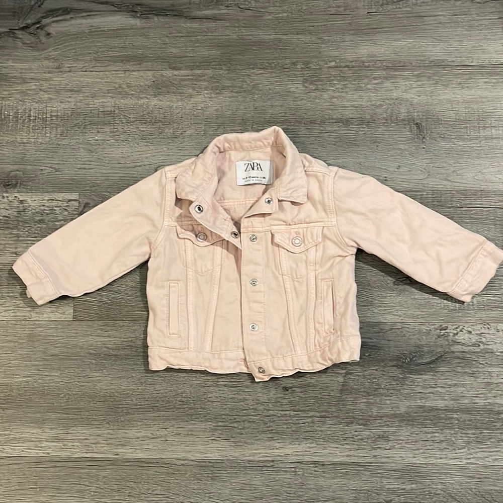 Zara Soft Pink Jean Jacket